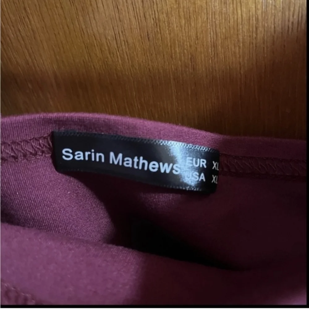 Cocktail Dress off the shoulder | Burgundy | SIZE XL - Picture 7 of 7